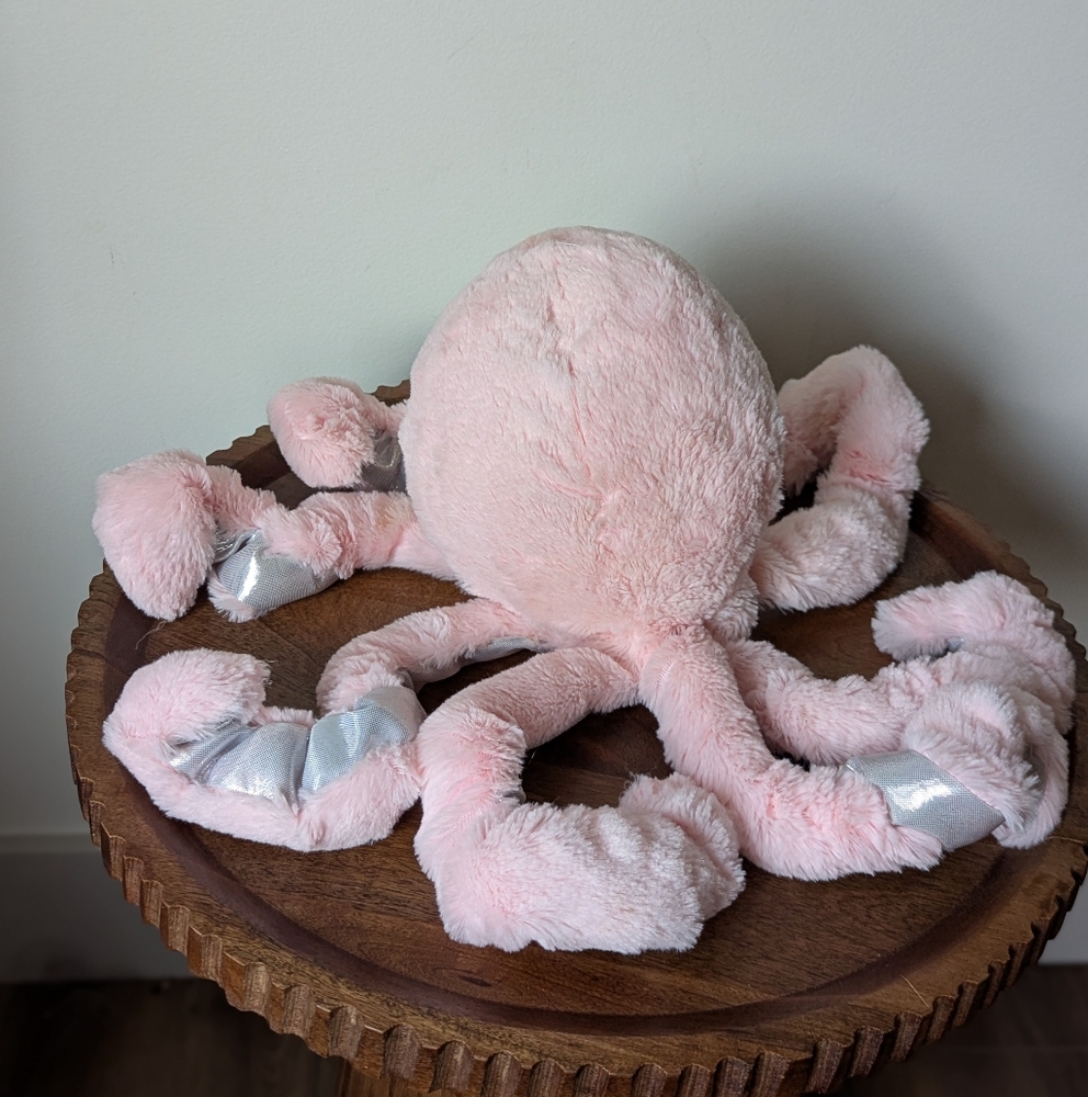 Walgreens Octopus Plush Stuffed Animal Pink Silver - Picture 5 of 8